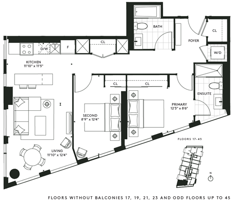 450 Front Street West Studio-3 Beds Apartment for Rent - Photo Gallery 60